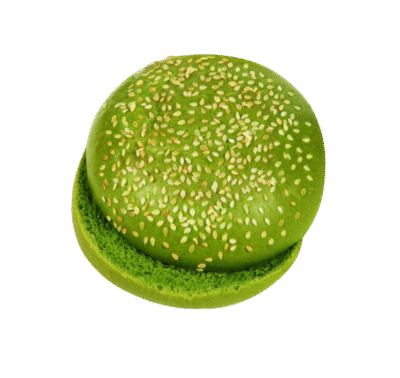 خبز برغر أخضر بسمسم Green Bun Sesame