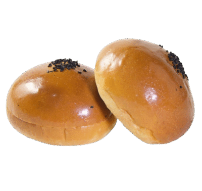 خبز برغر بريوش حبة بركة Brioch Bun Black Seeds
